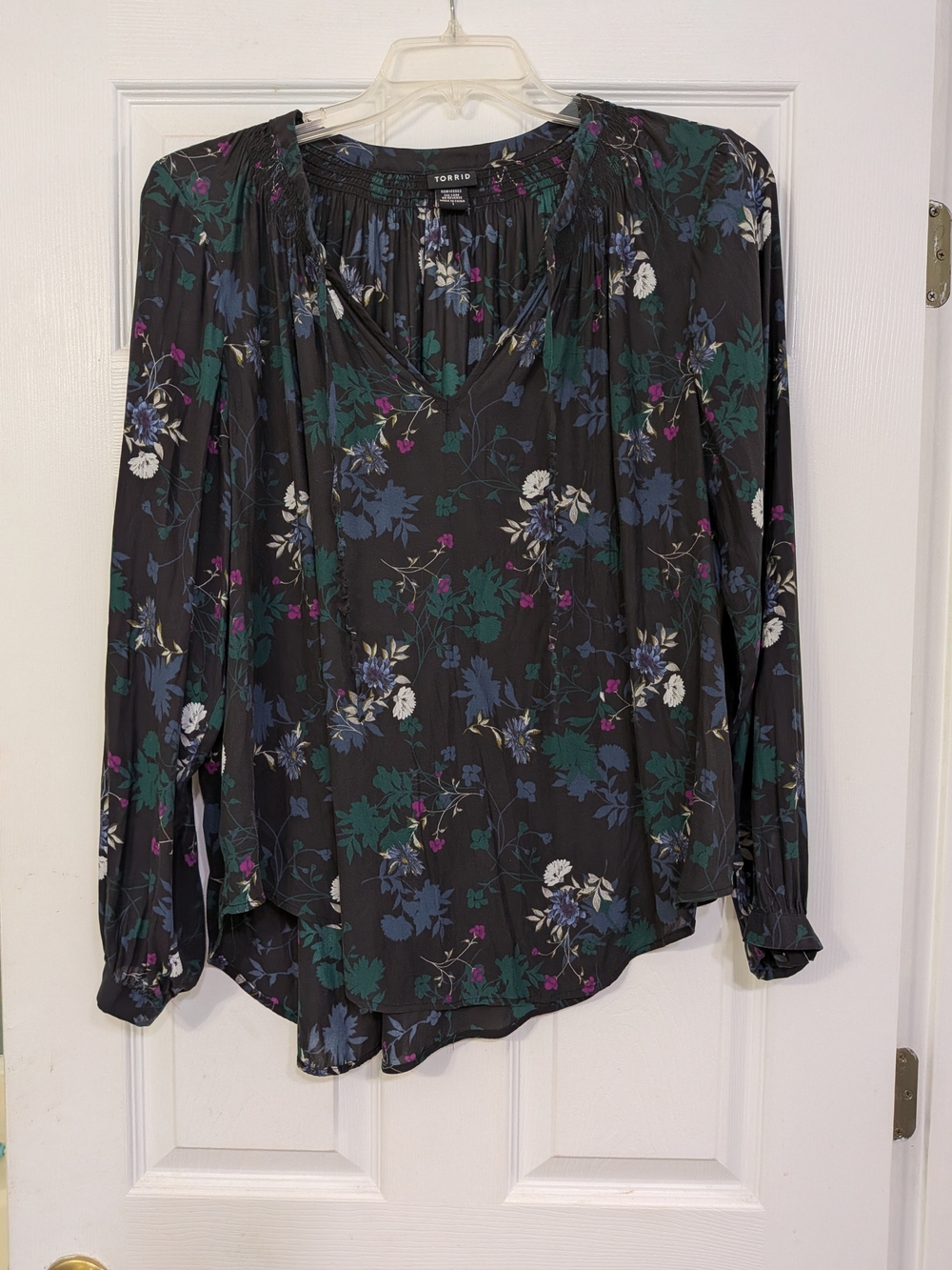 torrid V-Neck Pleated Blouse